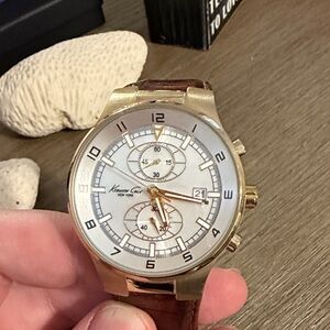 Kenneth Cole Gold and White Men's Watch